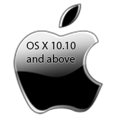 Mac OS X 10.10 and above